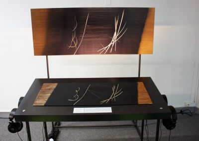 Reproduction tactile du tableau « T 1962 » de Hans Hartung, Composition sonore de Luc Martinez