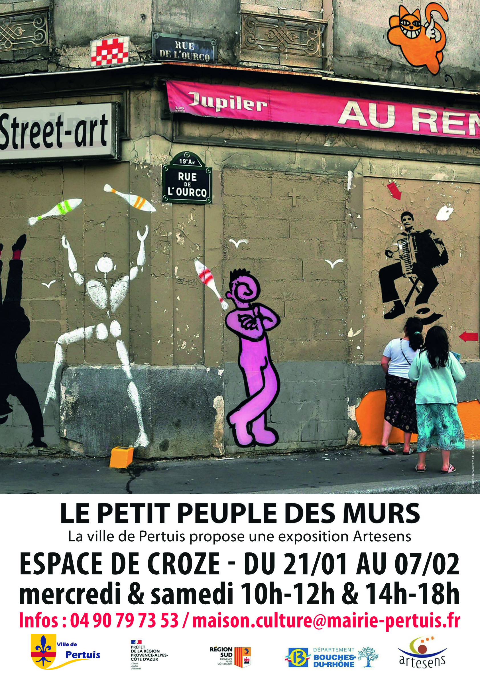 Affiche le petit peuple des murs - Pertuis